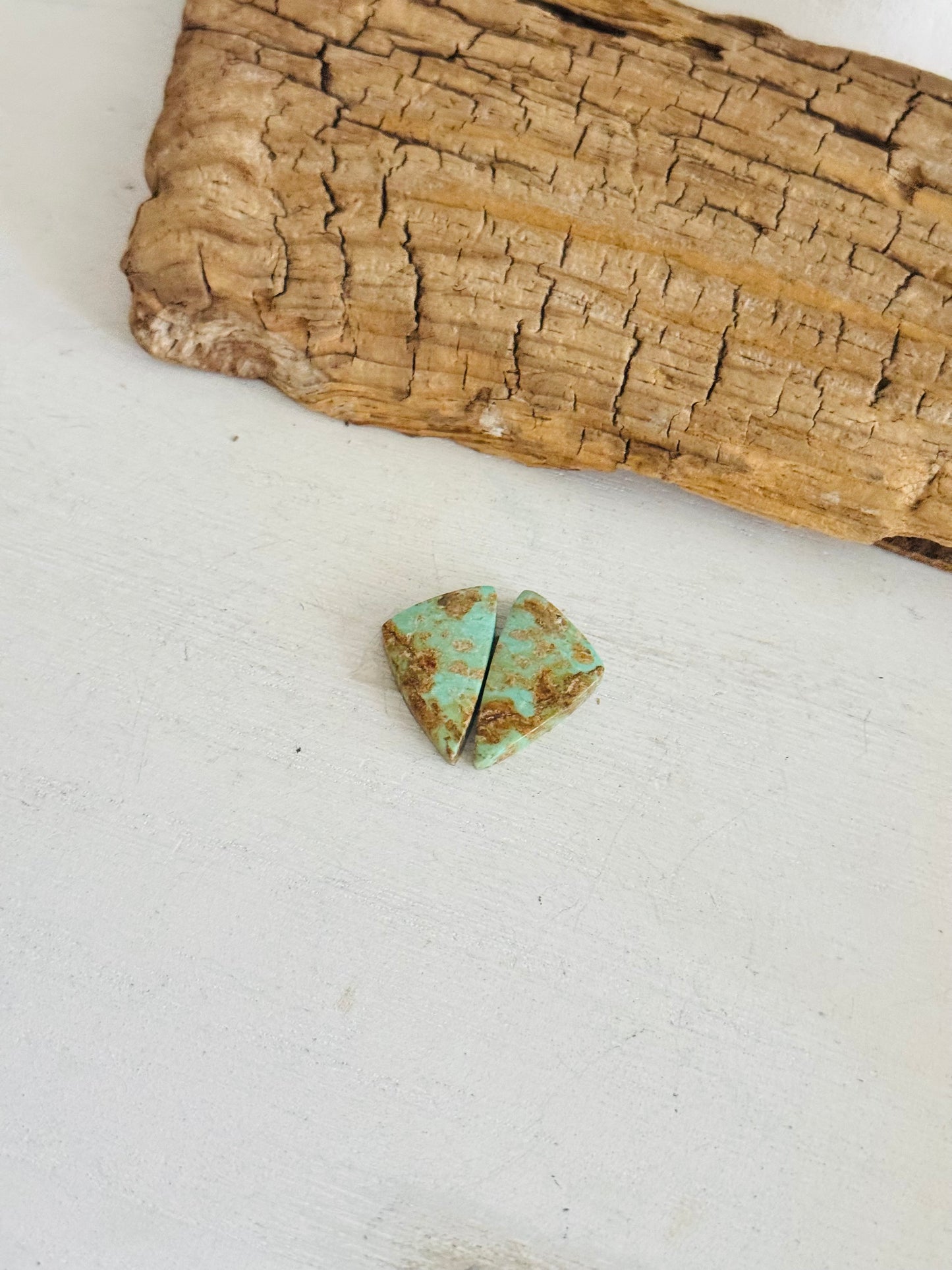 #8 Turquoise Earring Pair Cabs