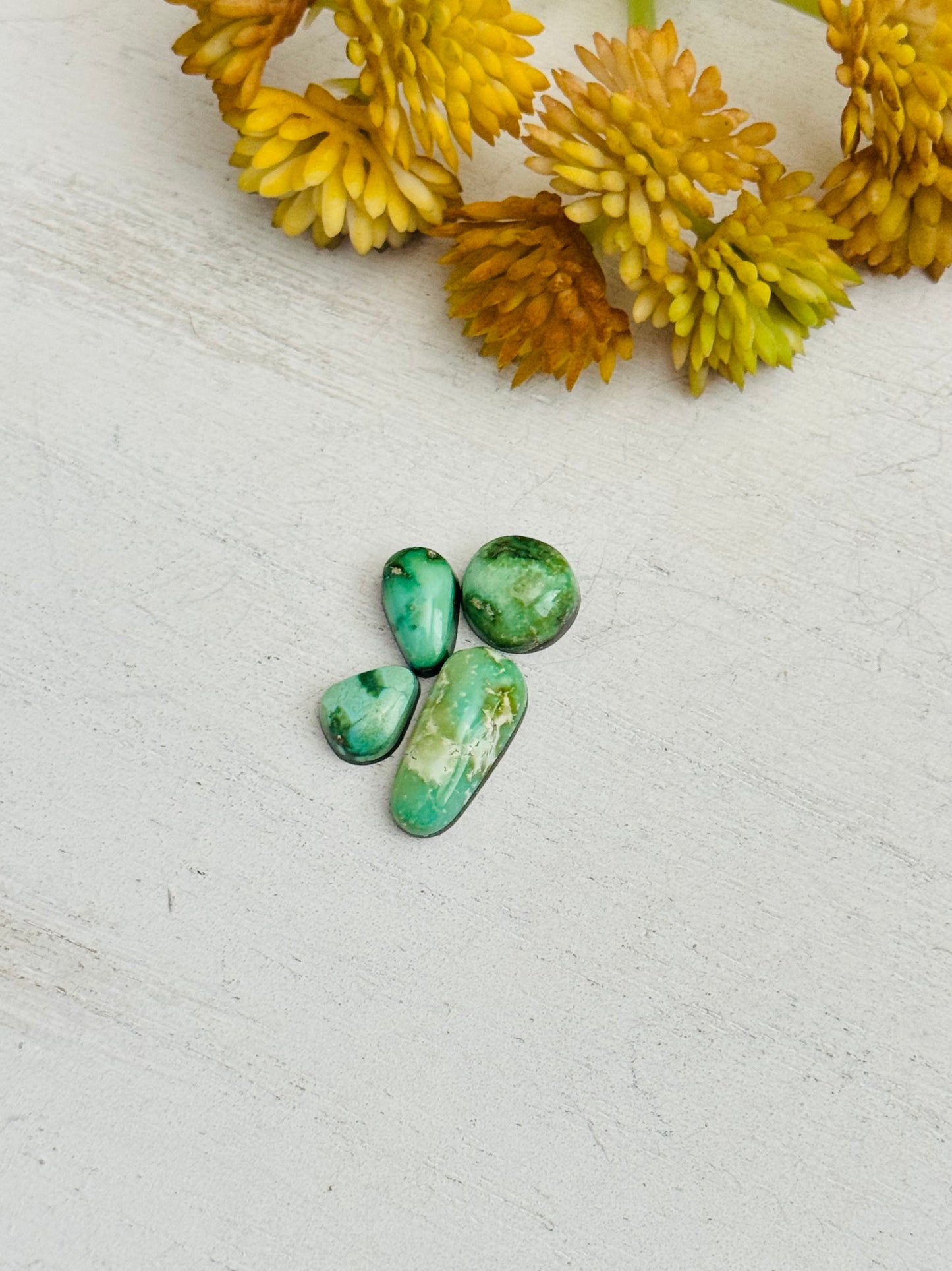 Natural Sonoran Gold Turquoise Cabs