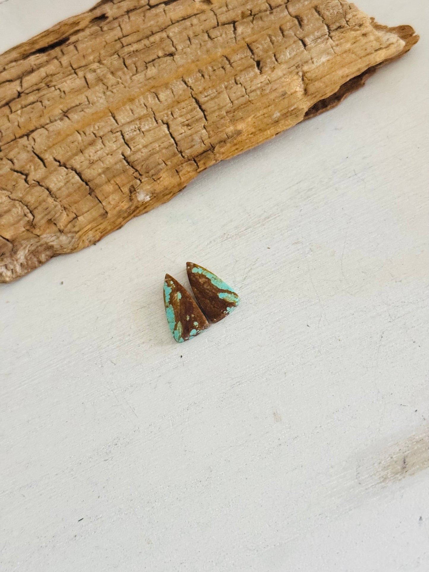 #8 Turquoise Earring Pair Cabs
