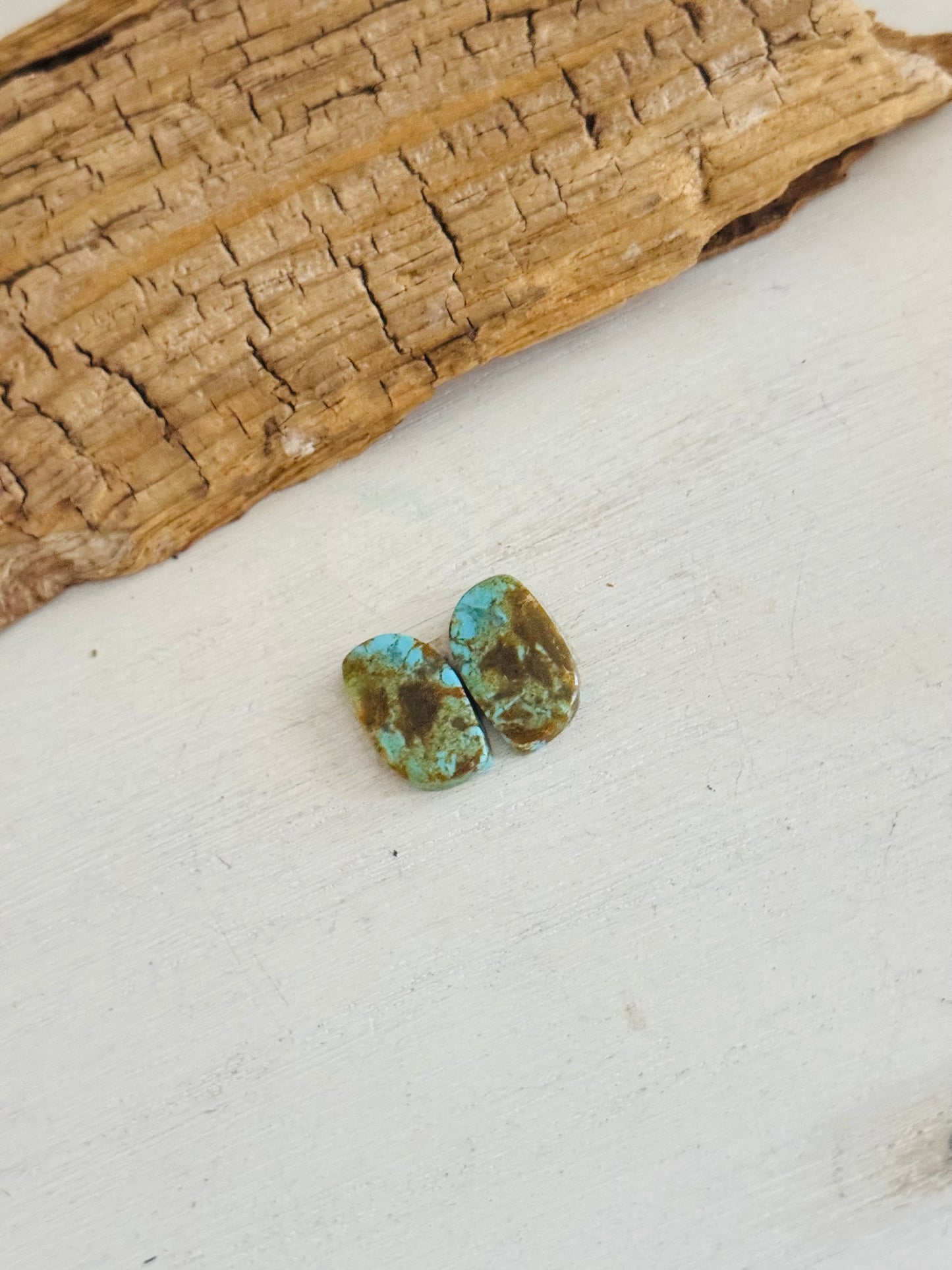 #8 Turquoise Earring Pair Cabs