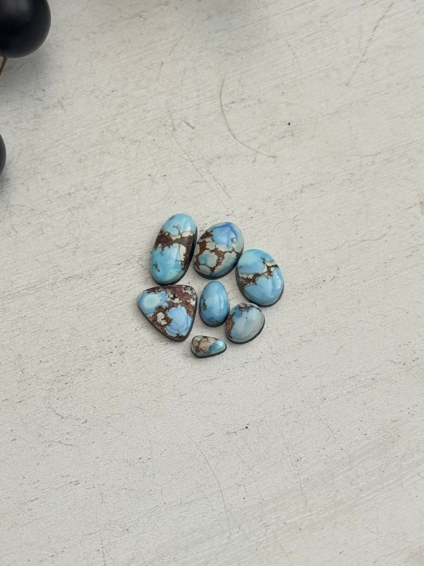 Natural Golden Hills Turquoise Cabs