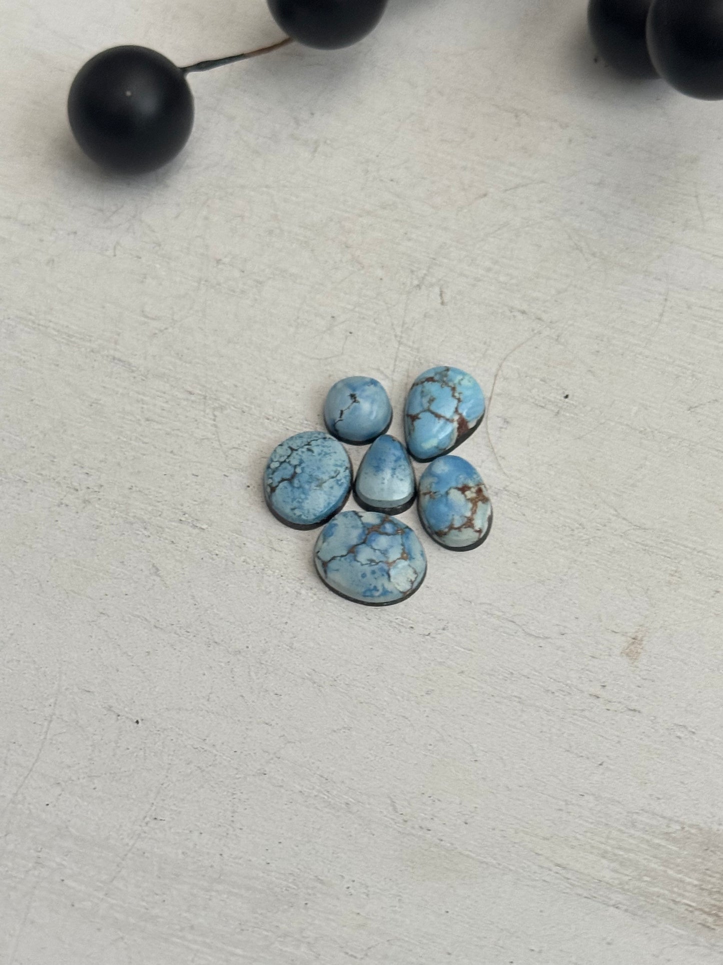Natural Golden Hills Turquoise Cabs