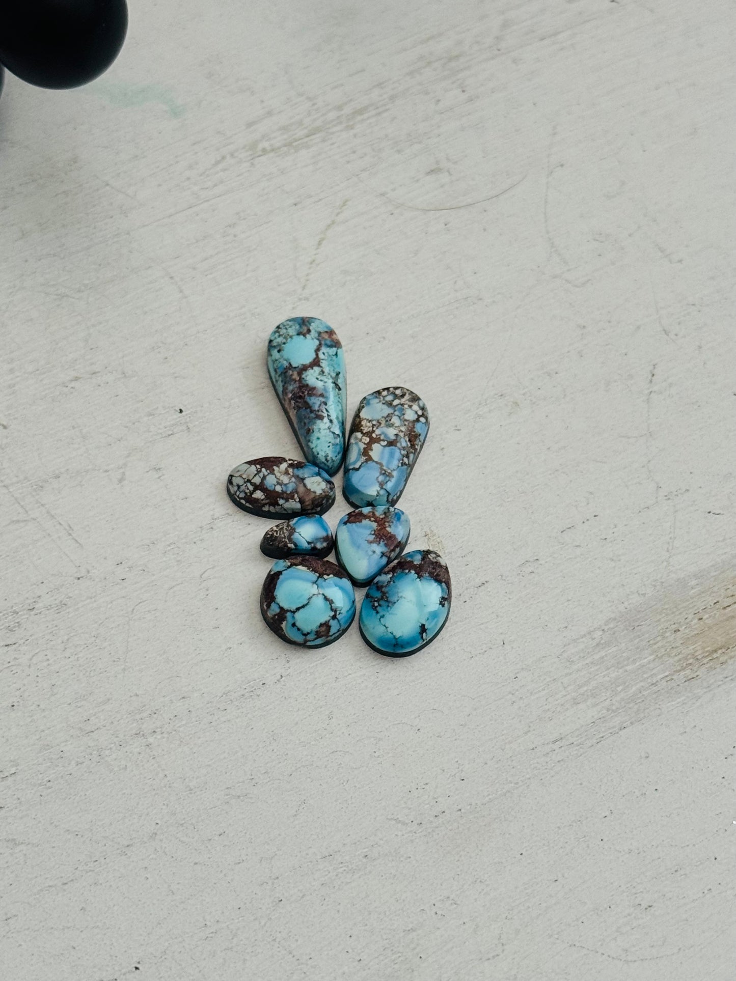 Natural Golden Hills Turquoise Cabs