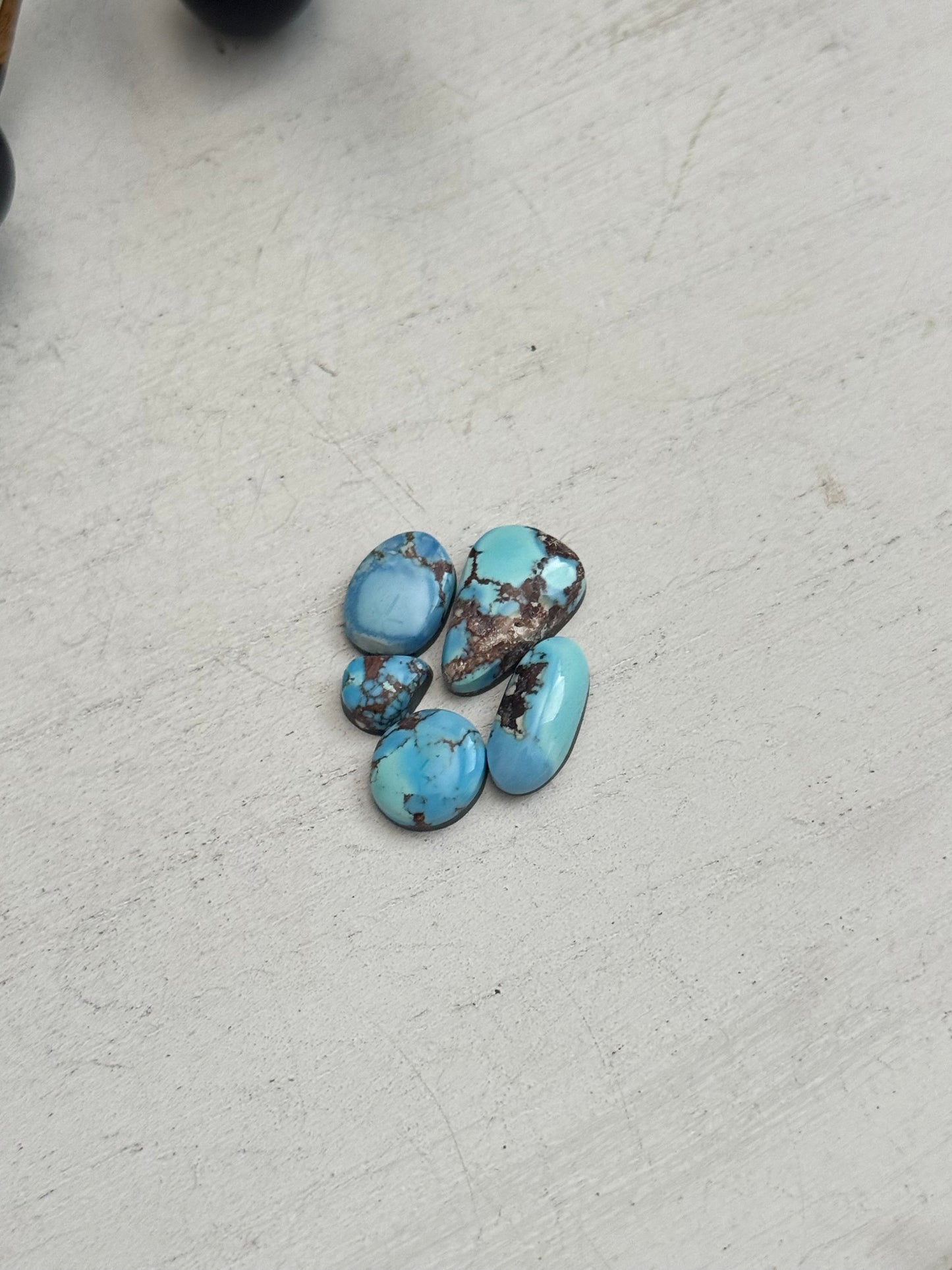 Natural Golden Hills Turquoise Cabs