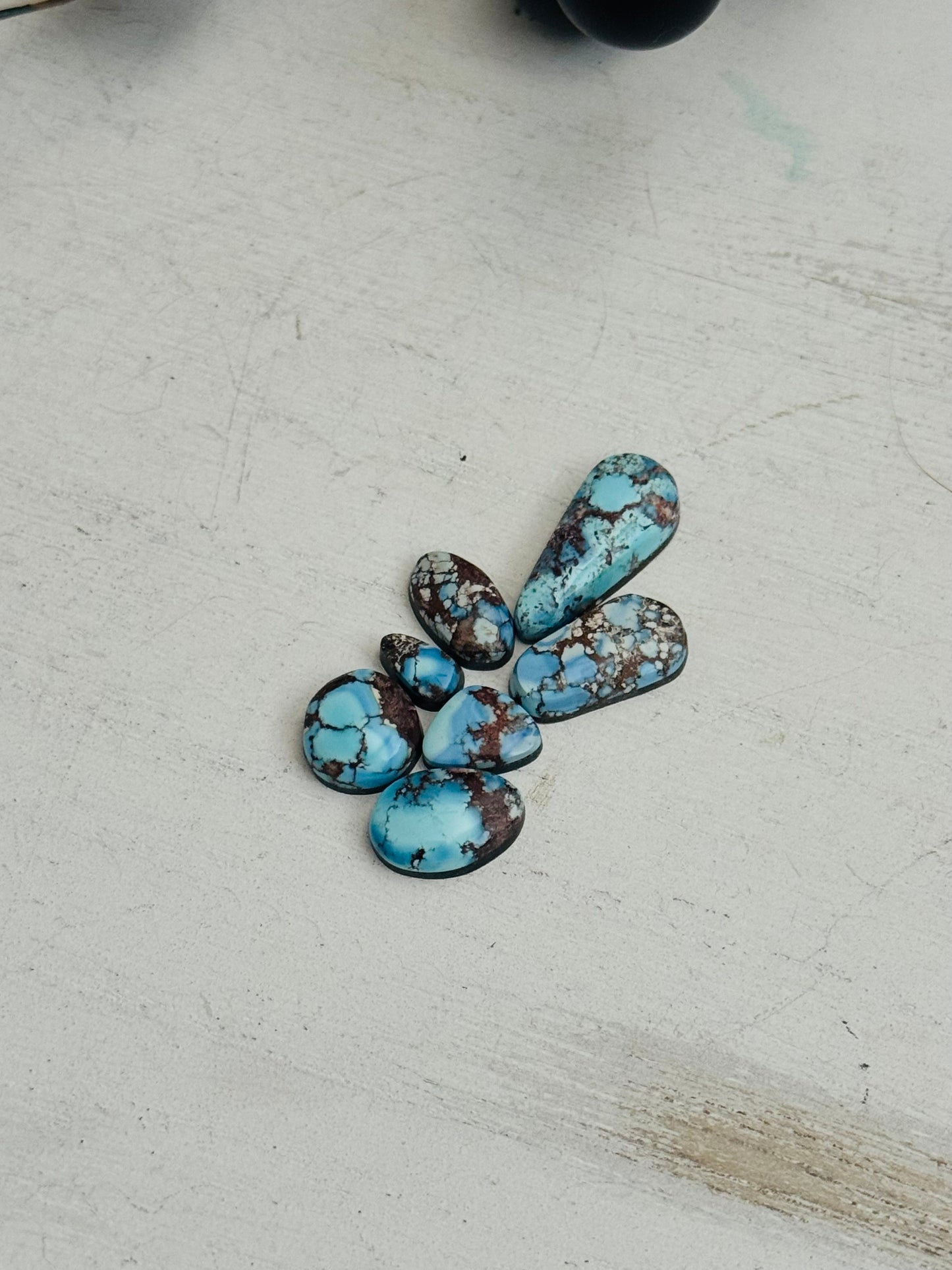 Natural Golden Hills Turquoise Cabs
