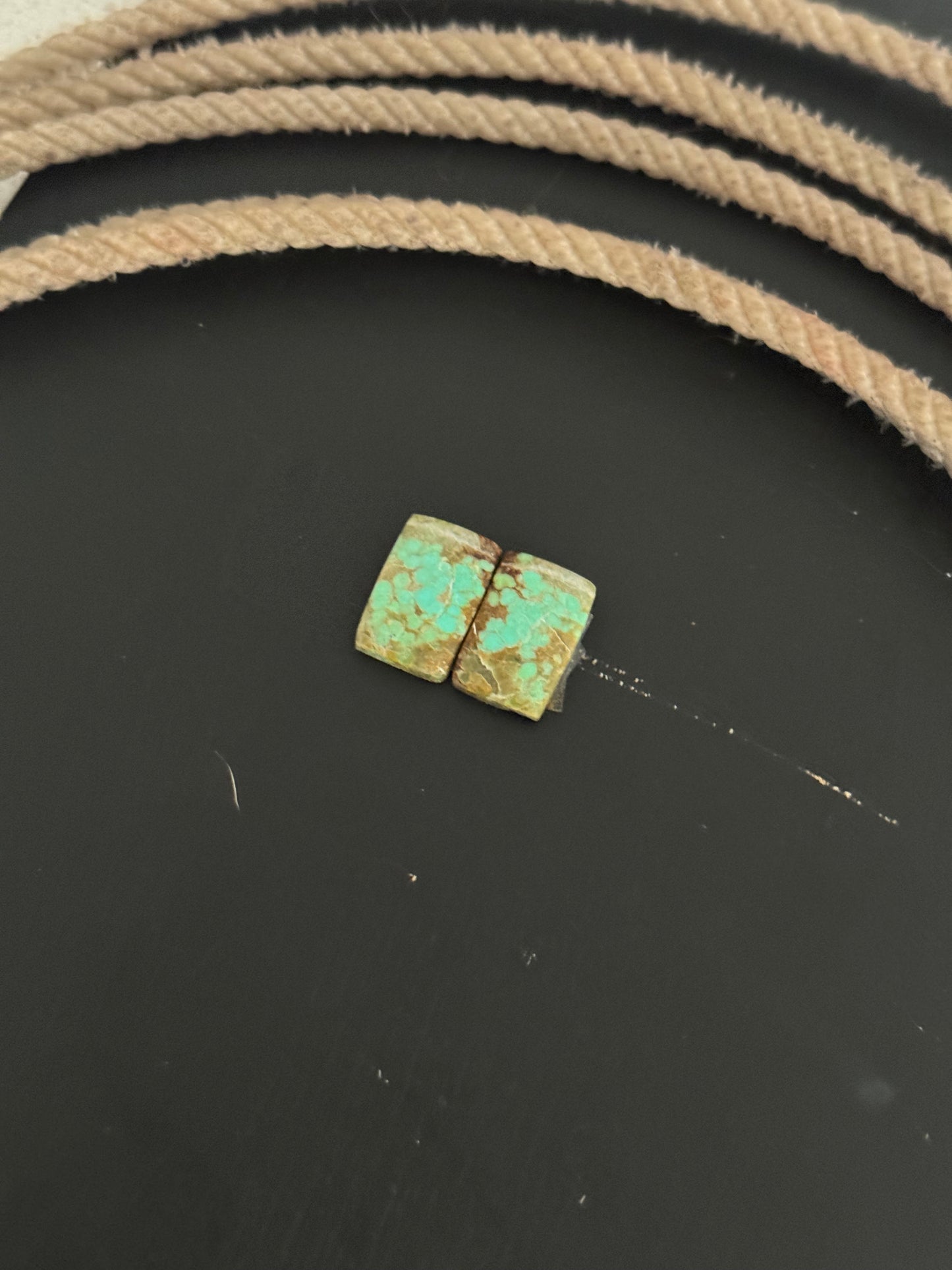 #8 Turquoise Earring Pair Cabs