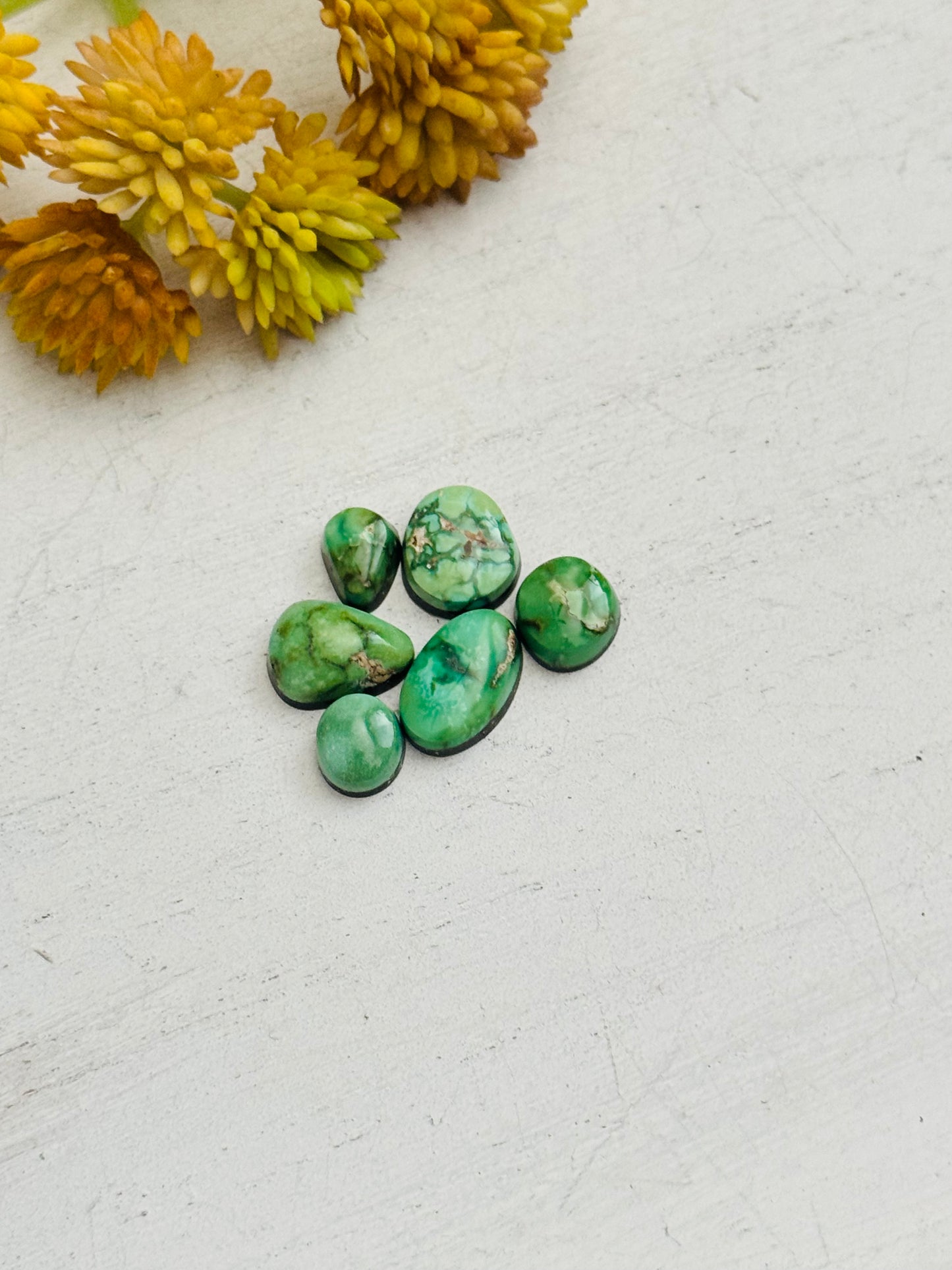 Natural Sonoran Gold Turquoise Cabs