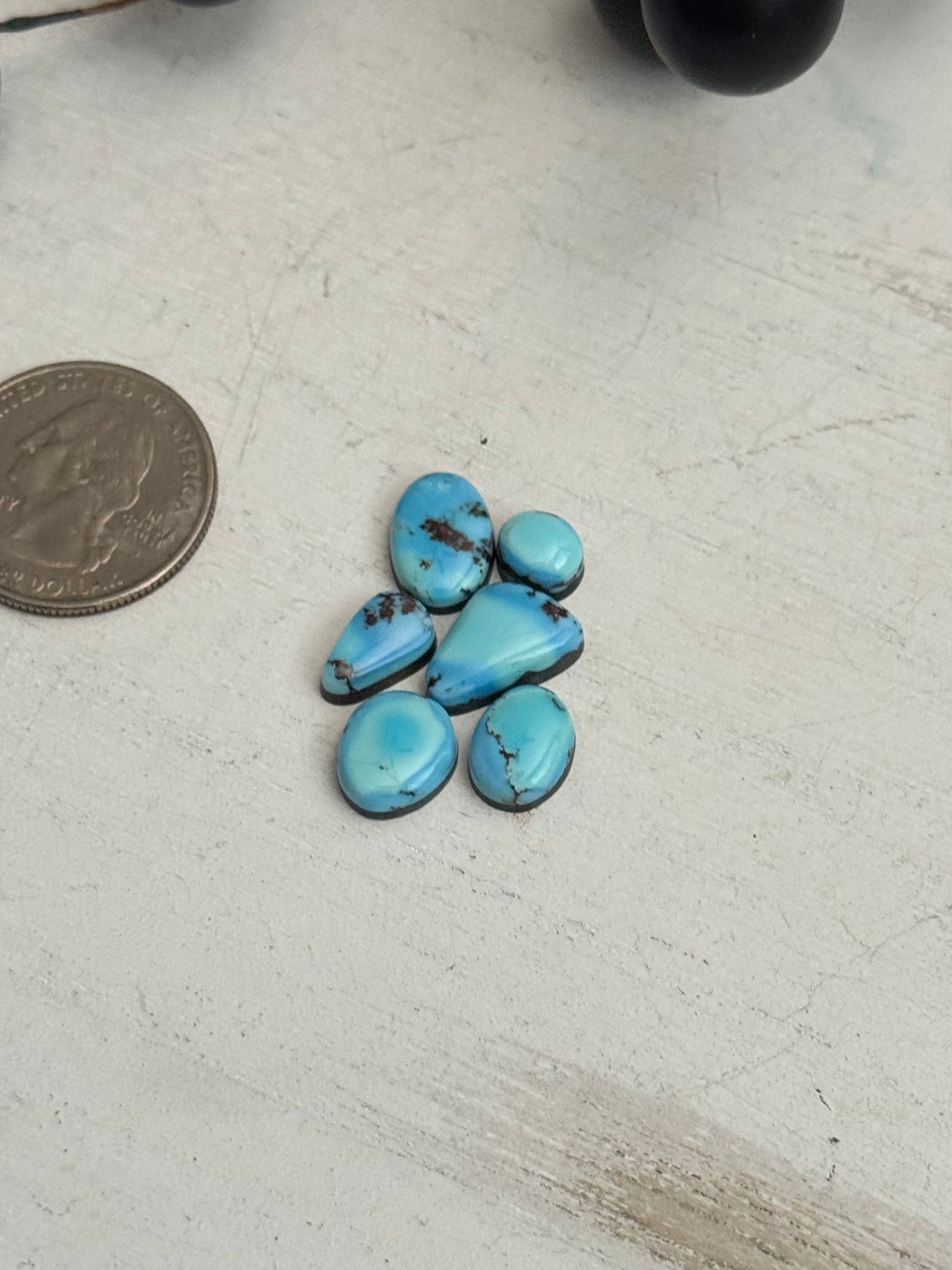 Natural Golden Hills Turquoise Cabs
