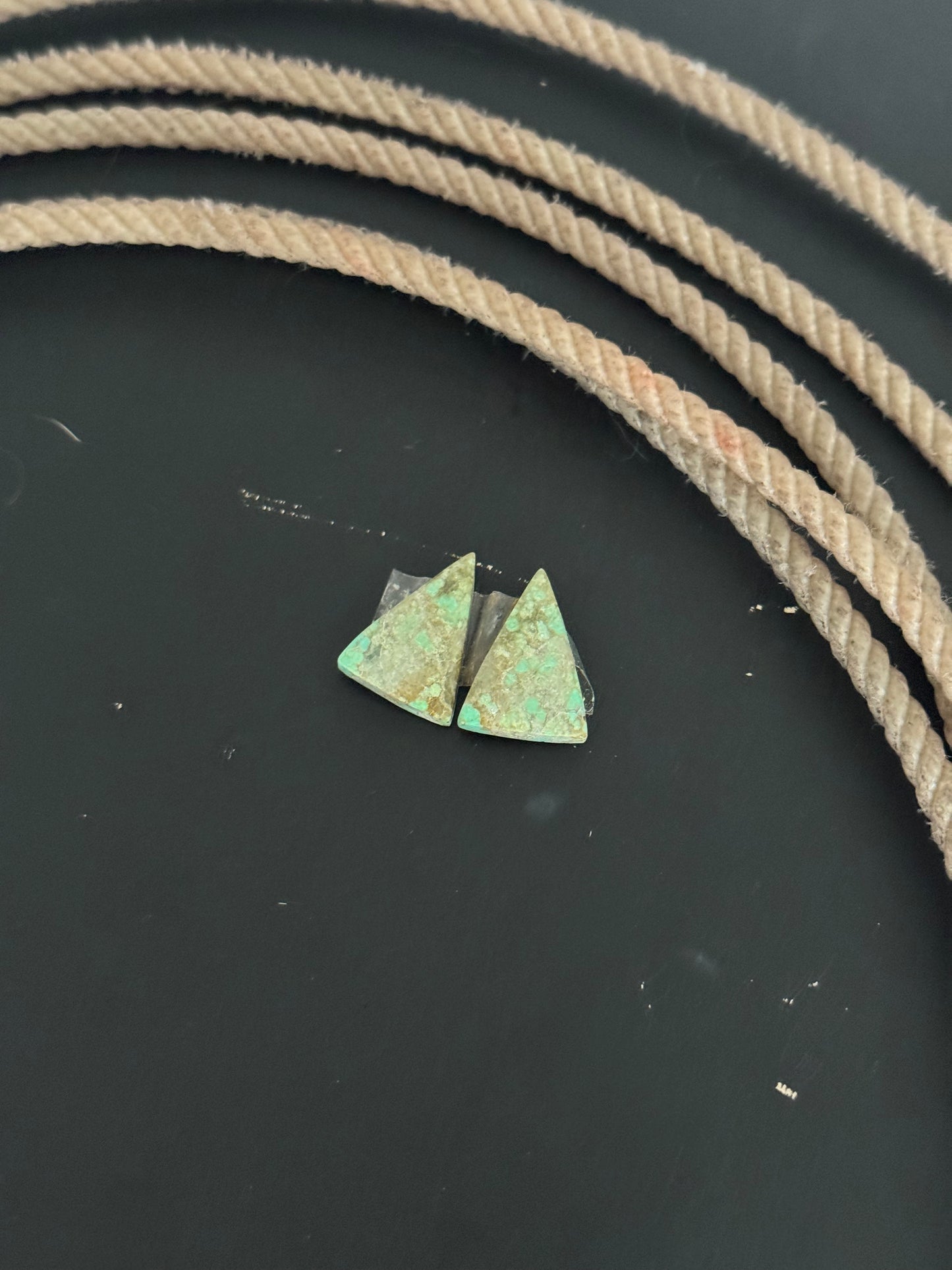 #8 Turquoise Earring Pair Cabs