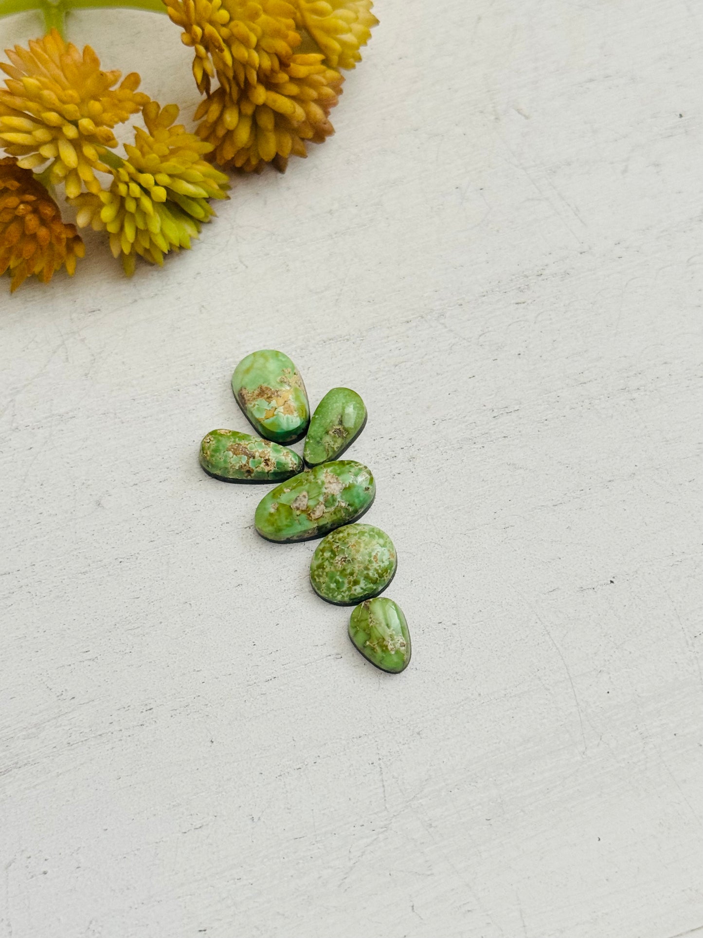 Natural Sonoran Gold Turquoise Cabs