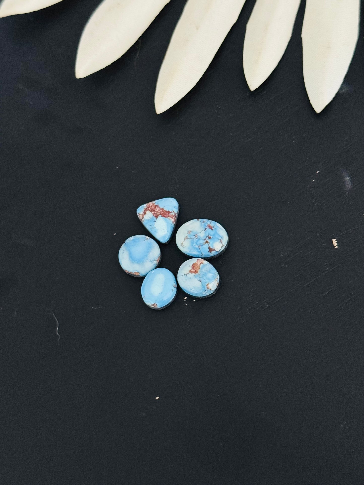 Natural Golden Hills Turquoise Cabs