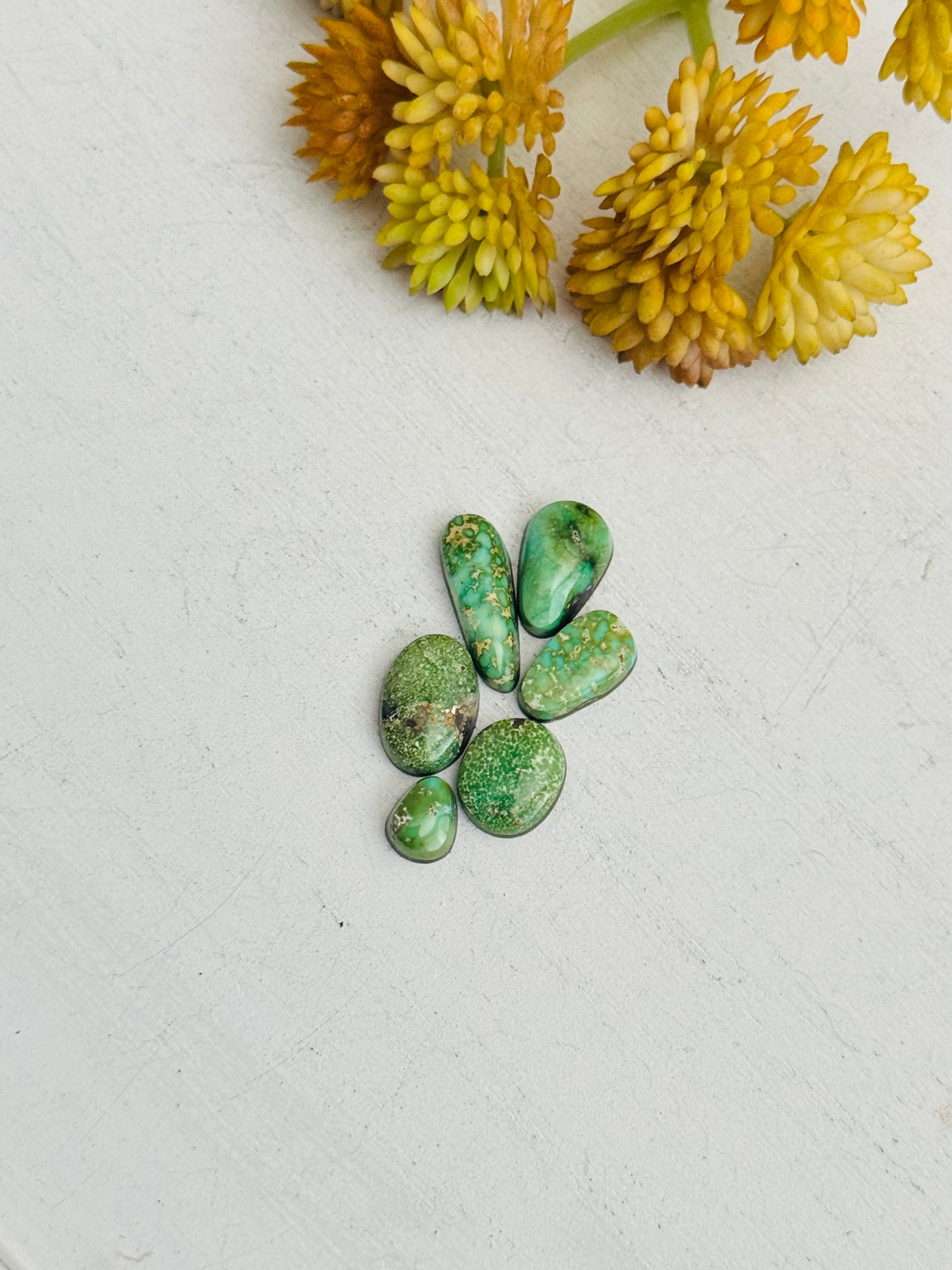 Natural Sonoran Gold Turquoise Cabs