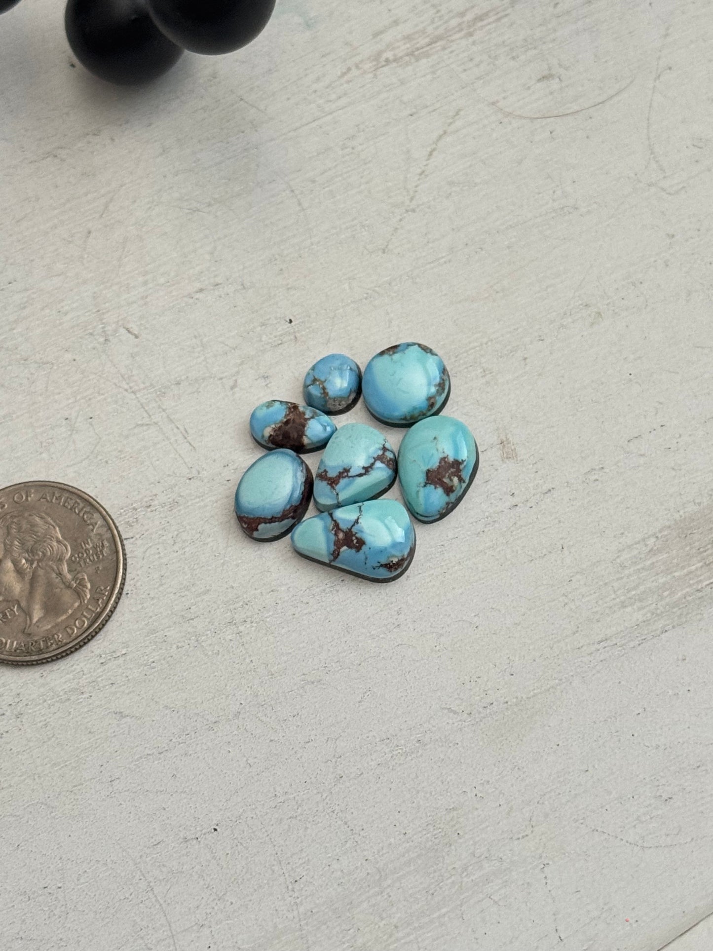 Natural Golden Hills Turquoise Cabs
