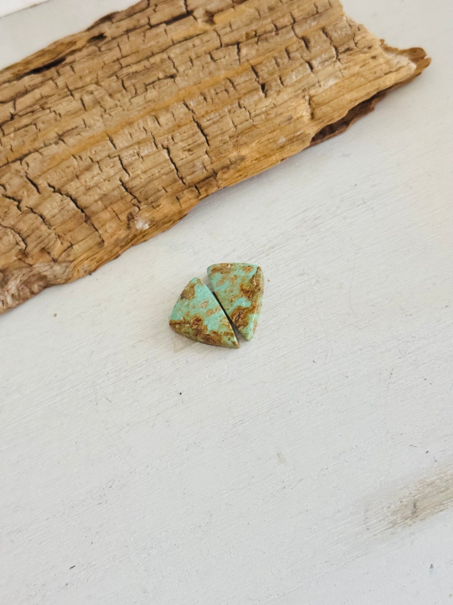 #8 Turquoise Earring Pair Cabs
