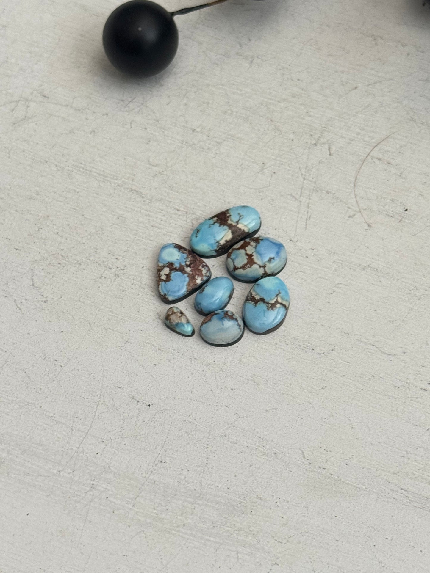Natural Golden Hills Turquoise Cabs