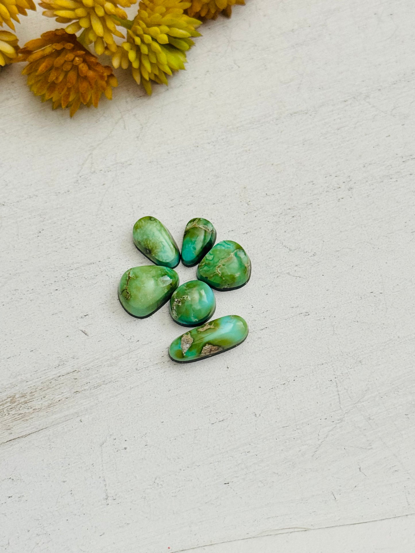 Natural Sonoran Gold Turquoise Cabs