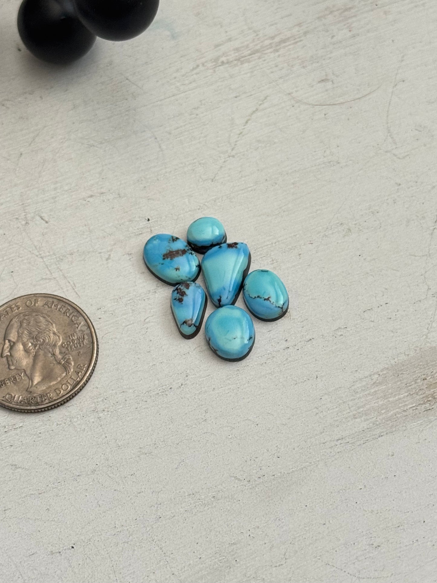 Natural Golden Hills Turquoise Cabs