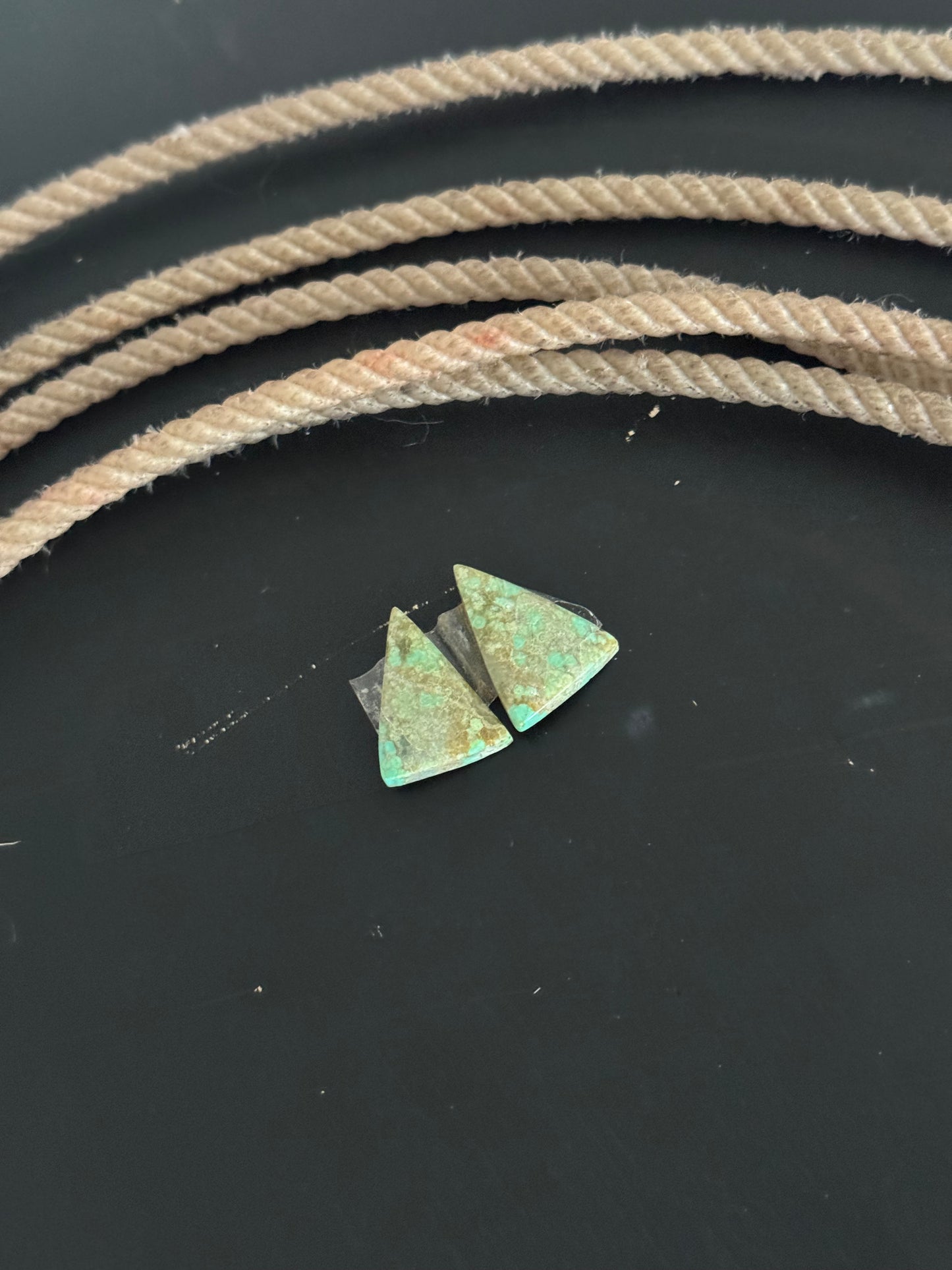 #8 Turquoise Earring Pair Cabs