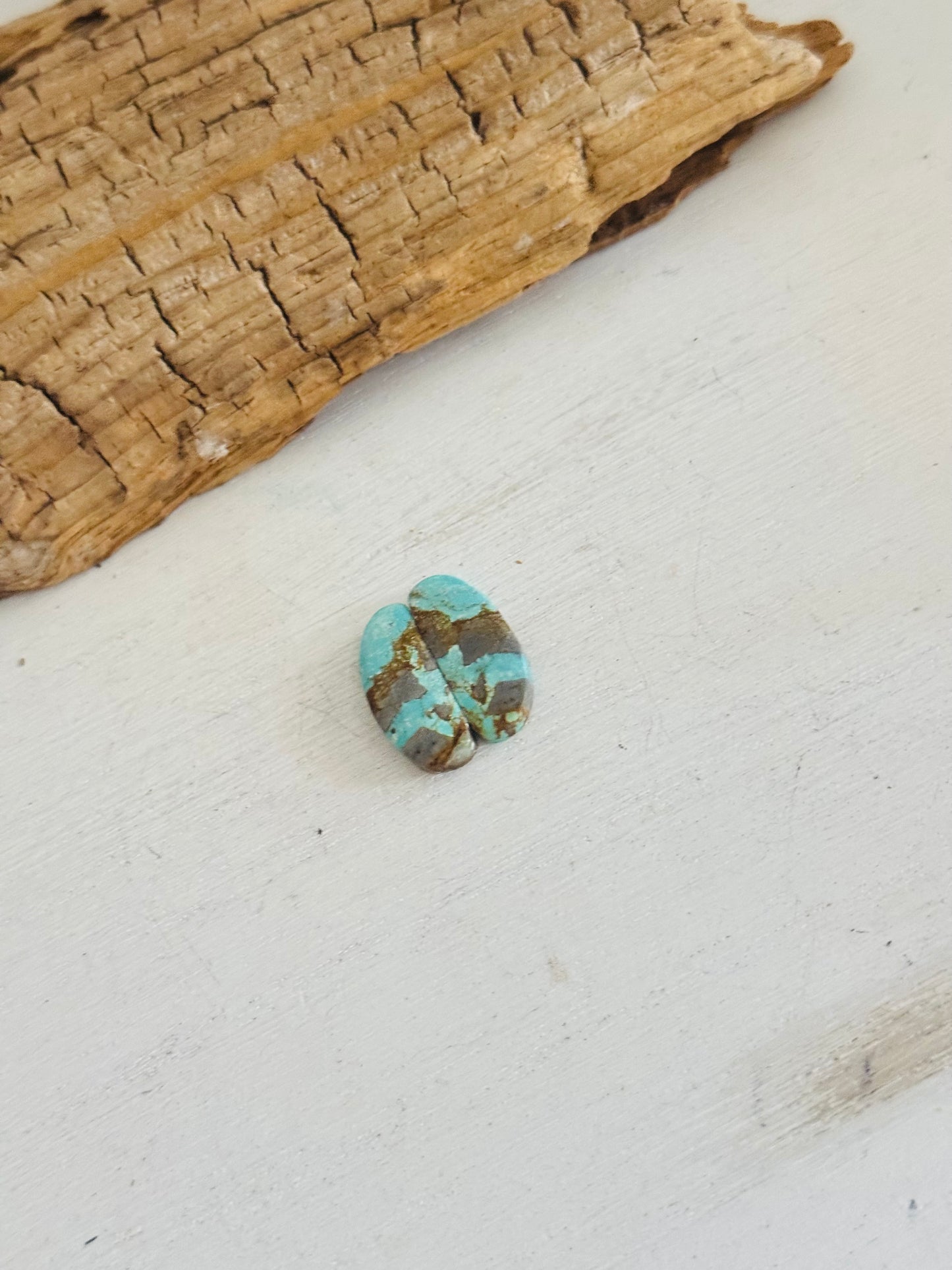 #8 Turquoise Earring Pair Cabs