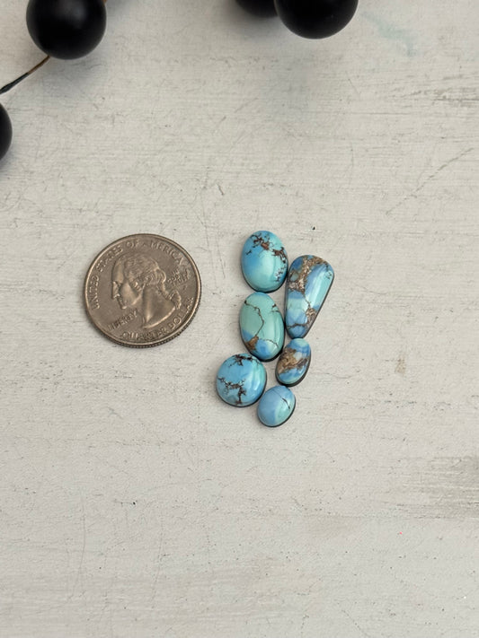 Natural Golden Hills Turquoise Cabs