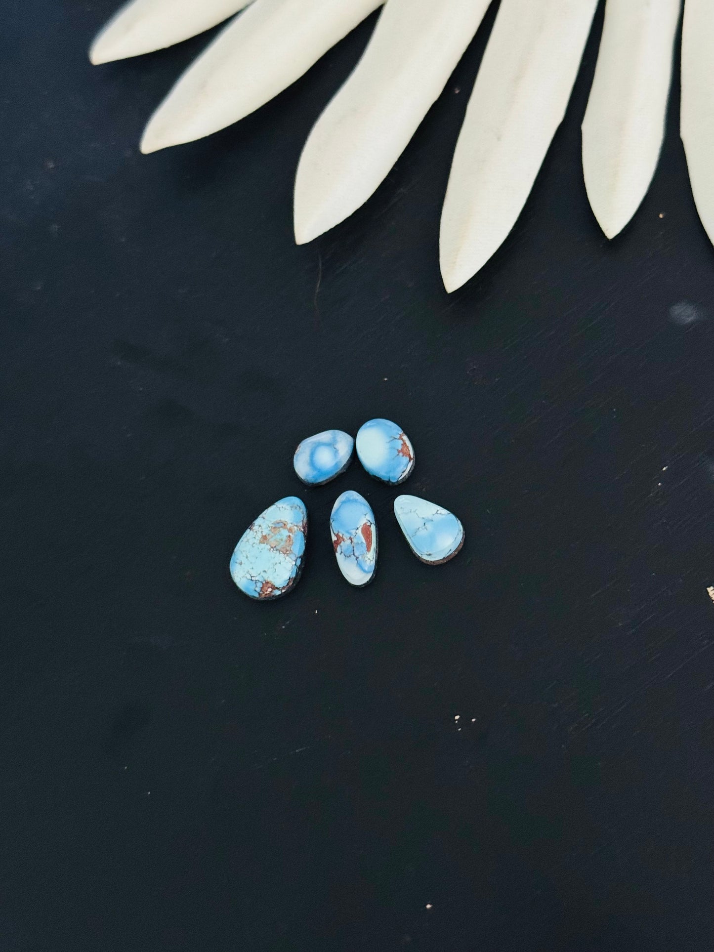 Natural Golden Hills Turquoise Cabs