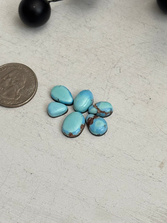 Natural Golden Hills Turquoise Cabs