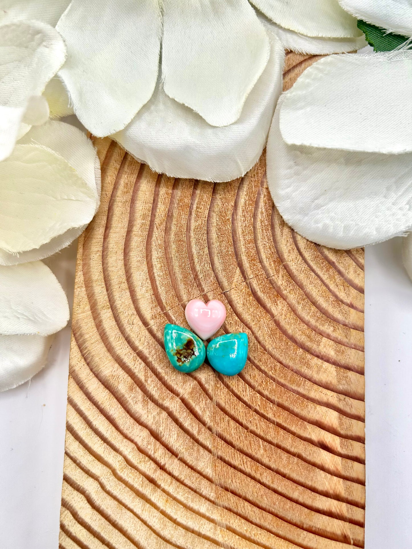 Evan’s Turquoise & Pink Conch Cabs