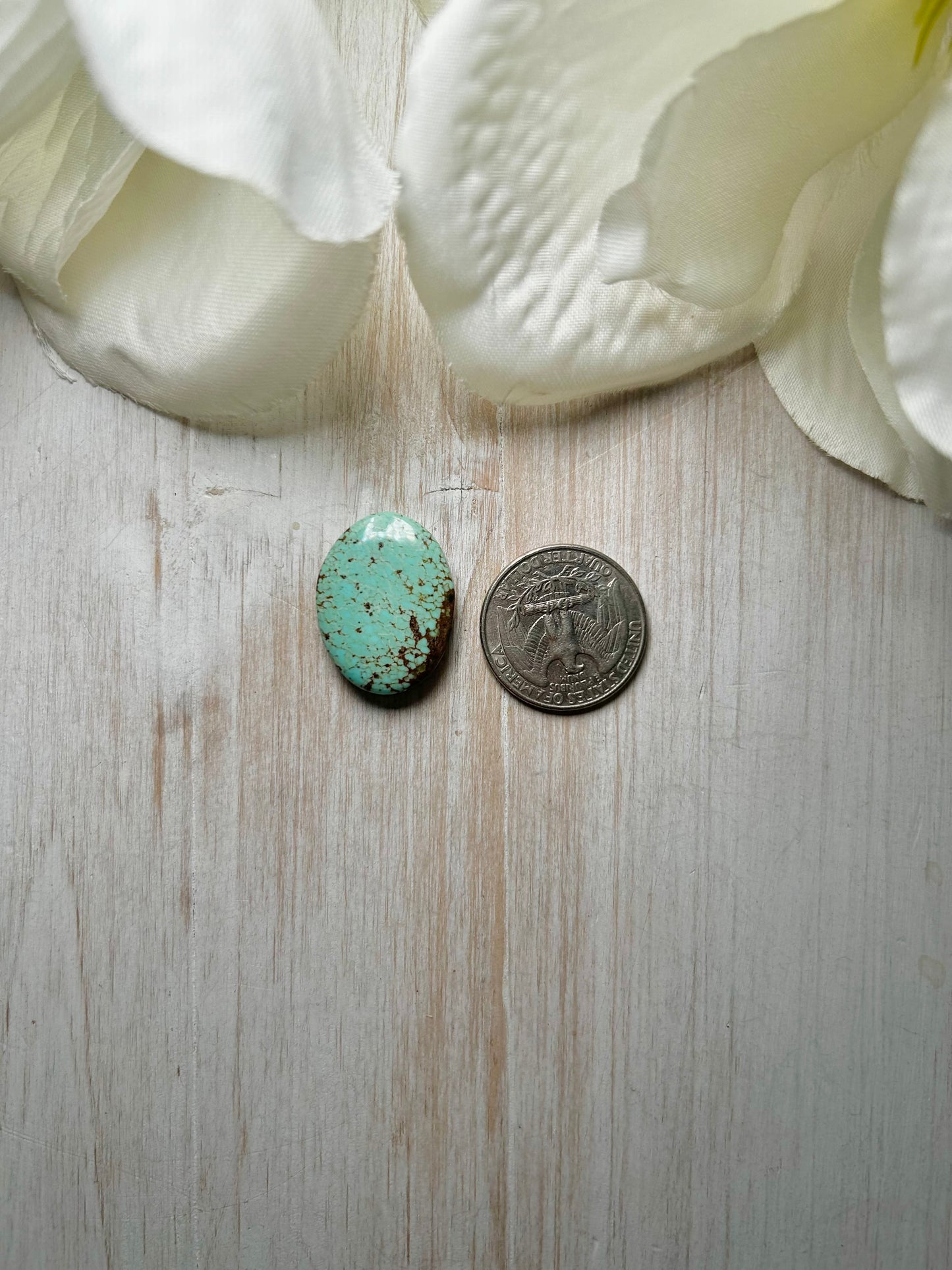 Number 8 Turquoise Cab
