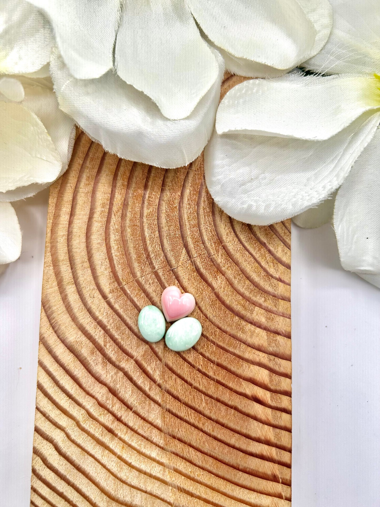 Palomino Variscite & Pink Conch Cabs