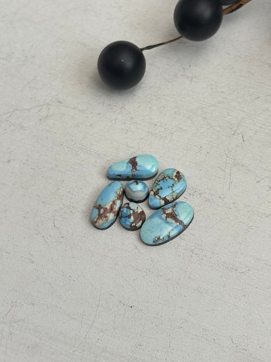 Natural Golden Hills Turquoise Cabs