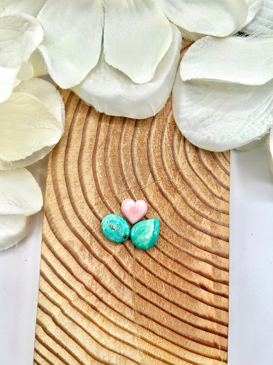 Evan’s Turquoise & Pink Conch Cabs