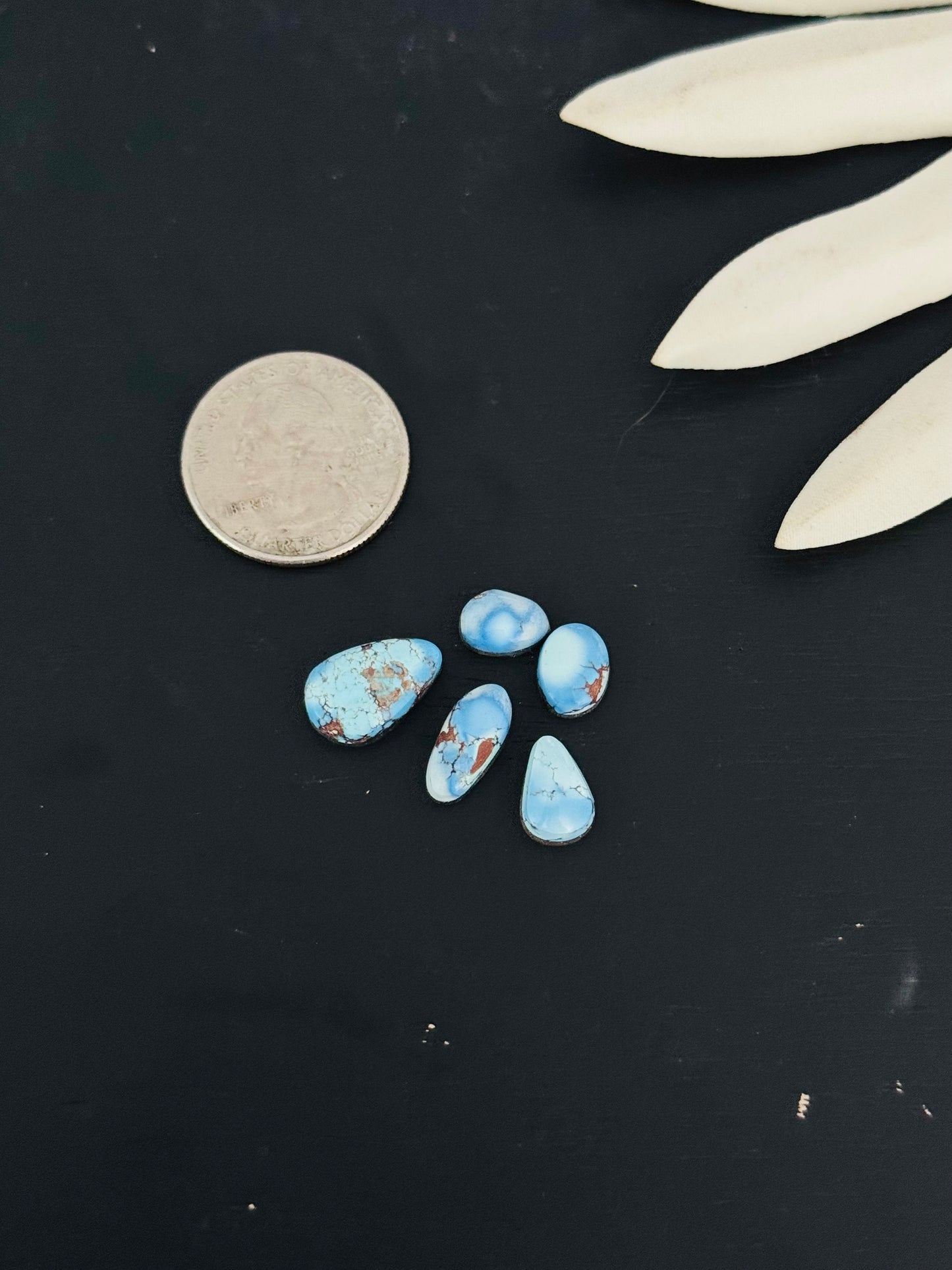 Natural Golden Hills Turquoise Cabs