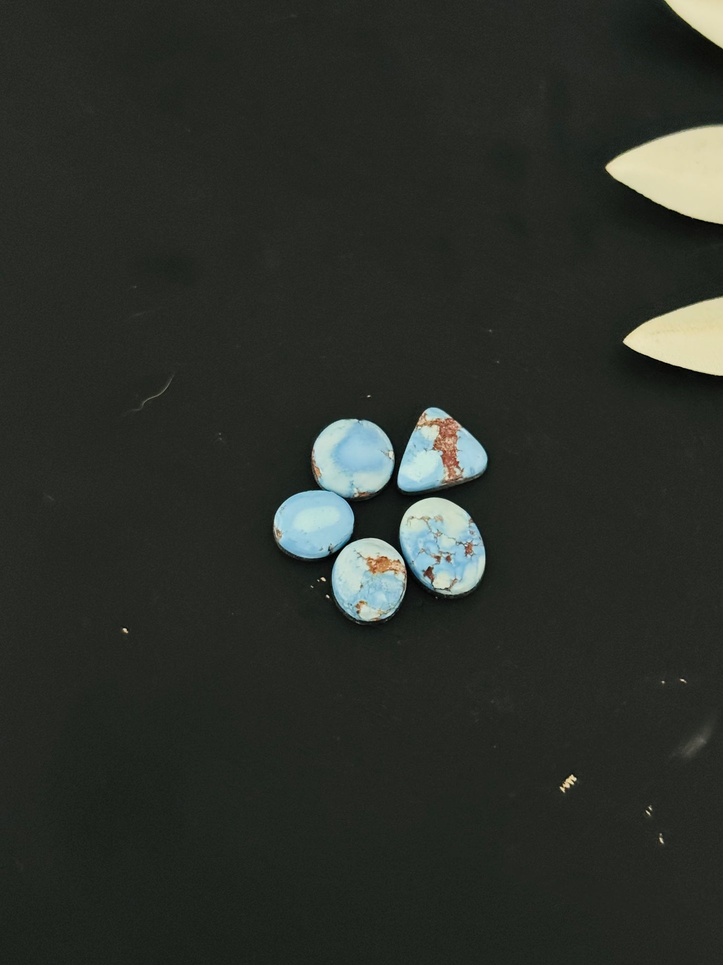 Natural Golden Hills Turquoise Cabs