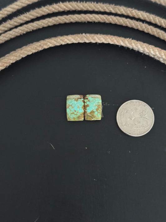 #8 Turquoise Earring Pair Cabs