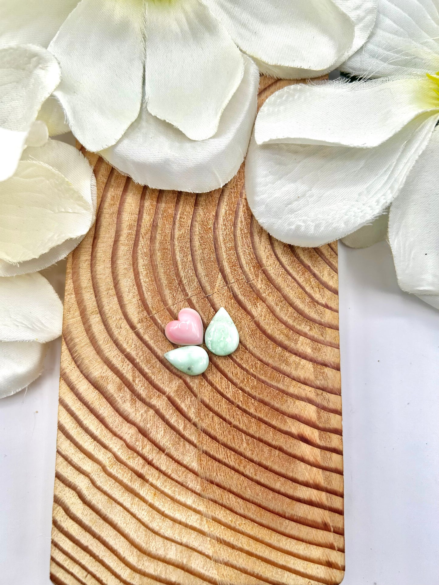 Palomino Variscite & Pink Conch Cabs