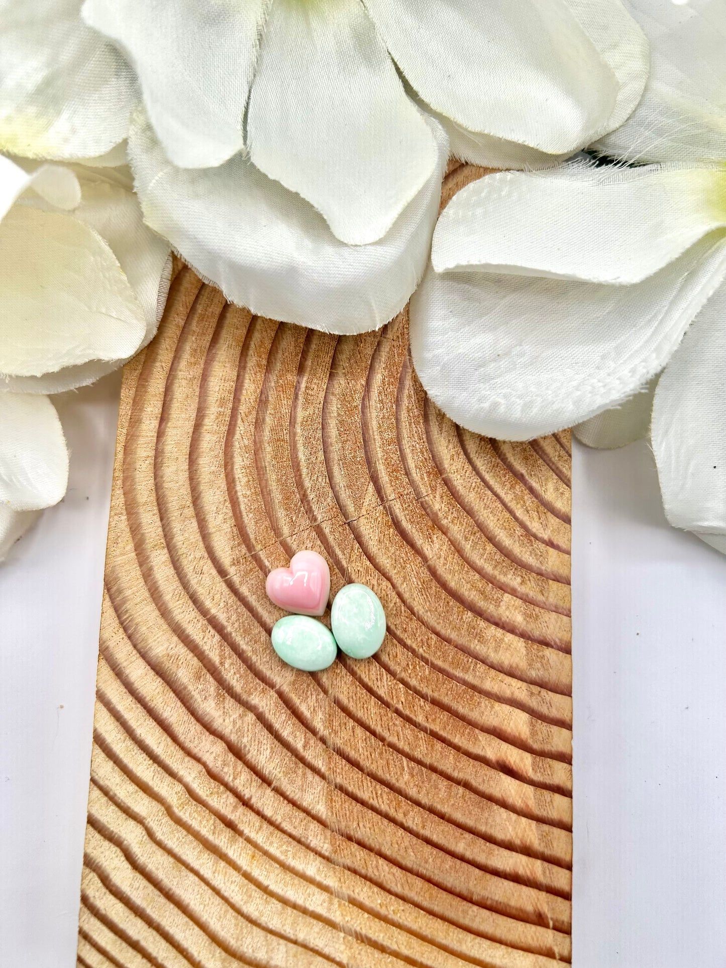 Palomino Variscite & Pink Conch Cabs