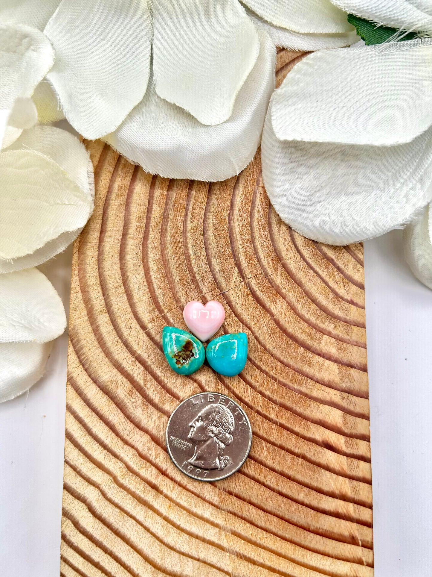 Evan’s Turquoise & Pink Conch Cabs